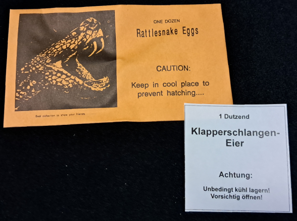 Klapperschlangen Eier